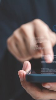 Chatbot conversation Ai Artificial Intelligence technology online customer service.Digital chatbot, robot application, OpenAI generate. Futuristic technology.Virtual assistant on internet.